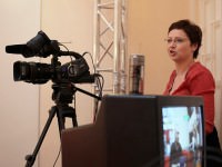 Zaliczanie dziennikarstwa telewizyjnego z gwiazdą, Anną Głogowską - fot. Grzegorz Mikrut (i spółka) , 05